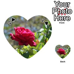 Red Rose 1 Playing Cards 54 (heart)  by trendistuff