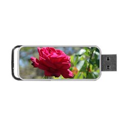 Red Rose 1 Portable Usb Flash (one Side)