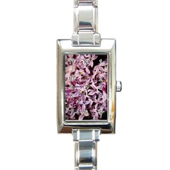 Purple Lilacs Rectangle Italian Charm Watches by trendistuff