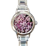 PURPLE LILACS Round Italian Charm Watches