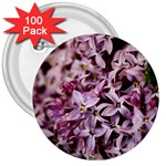 PURPLE LILACS 3  Buttons (100 pack) 