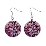 PURPLE LILACS Mini Button Earrings