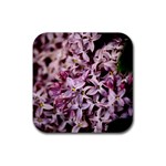 PURPLE LILACS Rubber Coaster (Square) 