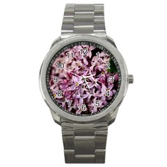 Purple Lilacs Sport Metal Watches by trendistuff