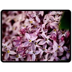 Purple Lilacs Fleece Blanket (large) 