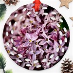 PURPLE LILACS Ornament (Round Filigree)  Front