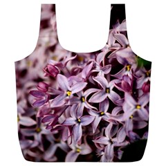 Purple Lilacs Full Print Recycle Bags (l) 