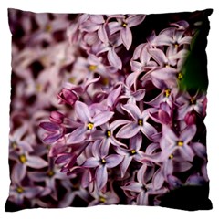 Purple Lilacs Standard Flano Cushion Cases (one Side)  by trendistuff