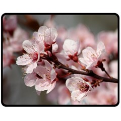 Plum Blossoms Double Sided Fleece Blanket (medium) 