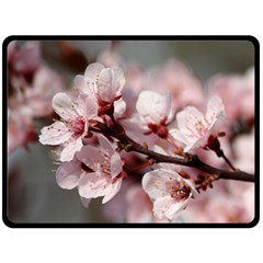 Plum Blossoms Double Sided Fleece Blanket (large) 