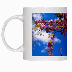 Pink Flowers White Mugs by trendistuff