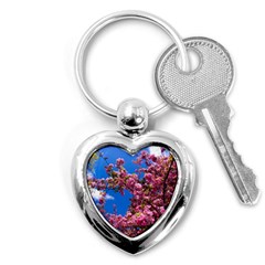 Pink Flowers Key Chains (heart)  by trendistuff