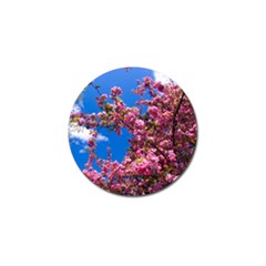 Pink Flowers Golf Ball Marker by trendistuff