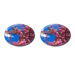 Pink Flowers Cufflinks (oval) by trendistuff