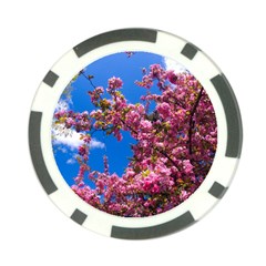 Pink Flowers Poker Chip Card Guards by trendistuff