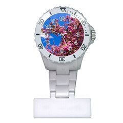 Pink Flowers Nurses Watches by trendistuff