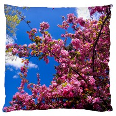 Pink Flowers Standard Flano Cushion Cases (two Sides)  by trendistuff