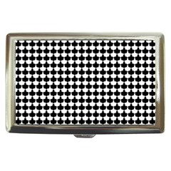 Black And White Scallop Repeat Pattern Cigarette Money Cases by PaperandFrill