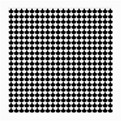 Black And White Scallop Repeat Pattern Medium Glasses Cloth (2-side)