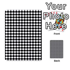 Black And White Scallop Repeat Pattern Multi-purpose Cards (rectangle) 