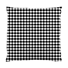 Black And White Scallop Repeat Pattern Standard Cushion Cases (two Sides)  by PaperandFrill