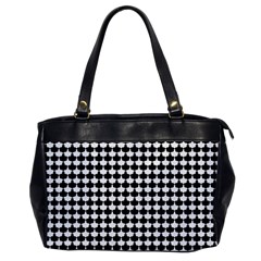 Black And White Scallop Repeat Pattern Office Handbags