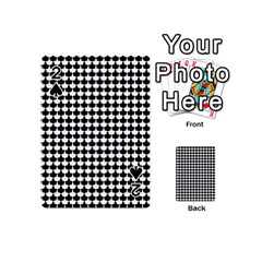 Black And White Scallop Repeat Pattern Playing Cards 54 (mini) 