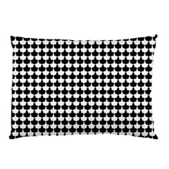 Black And White Scallop Repeat Pattern Pillow Cases (two Sides)