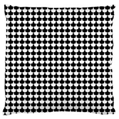 Black And White Scallop Repeat Pattern Large Flano Cushion Cases (two Sides) 