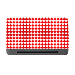 Red And White Scallop Repeat Pattern Memory Card Reader With Cf