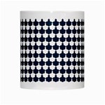 Navy And White Scallop Repeat Pattern White Mugs Center