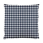 Navy And White Scallop Repeat Pattern Standard Cushion Case (One Side)  Front