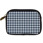 Navy And White Scallop Repeat Pattern Digital Camera Cases Front