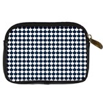 Navy And White Scallop Repeat Pattern Digital Camera Cases Back