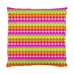 Scallop Pattern Repeat In ‘la’ Bright Colors Standard Cushion Case (one Side)  by PaperandFrill