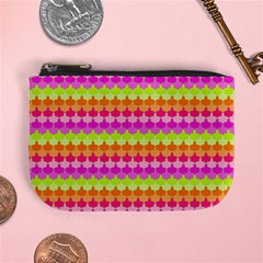 Scallop Pattern Repeat In ‘la’ Bright Colors Mini Coin Purses by PaperandFrill