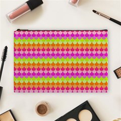 Scallop Pattern Repeat In ‘la’ Bright Colors Cosmetic Bag (large)  by PaperandFrill