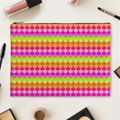 Scallop Pattern Repeat In ‘la’ Bright Colors Cosmetic Bag (xl) by PaperandFrill