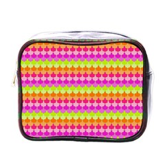 Scallop Pattern Repeat In ‘la’ Bright Colors Mini Toiletries Bags by PaperandFrill