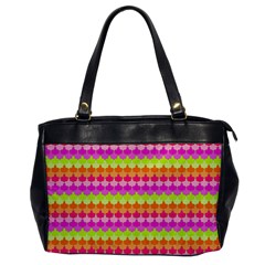 Scallop Pattern Repeat In ‘la’ Bright Colors Office Handbags