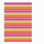 Scallop Pattern Repeat In ‘la’ Bright Colors Small Garden Flag (Two Sides) Front