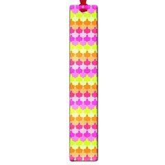 Scallop Pattern Repeat In ‘la’ Bright Colors Large Book Marks by PaperandFrill