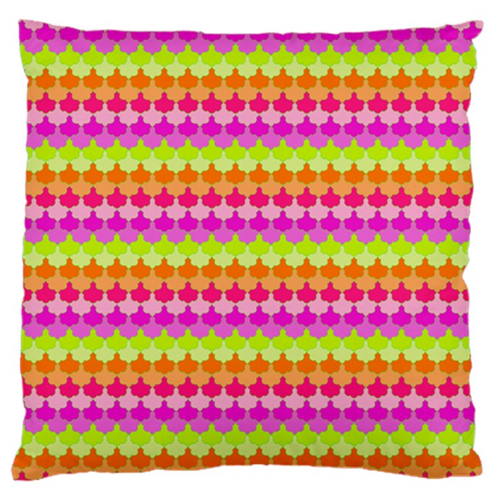 Scallop Pattern Repeat In ‘la’ Bright Colors Standard Flano Cushion Cases (Two Sides) 