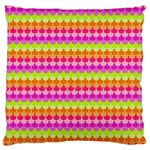 Scallop Pattern Repeat In ‘la’ Bright Colors Standard Flano Cushion Cases (Two Sides)  Back