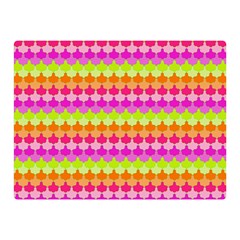 Scallop Pattern Repeat In ‘la’ Bright Colors Double Sided Flano Blanket (mini) 