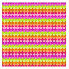 Scallop Pattern Repeat In ‘la’ Bright Colors Large Satin Scarf (square)