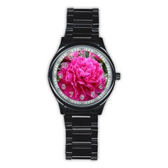 Paeonia Eleanor Stainless Steel Round Watches by trendistuff