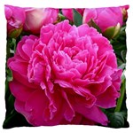 PAEONIA ELEANOR Large Flano Cushion Cases (Two Sides)  Front