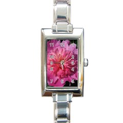 Paeonia Coral Rectangle Italian Charm Watches by trendistuff