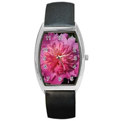 Paeonia Coral Barrel Metal Watches by trendistuff